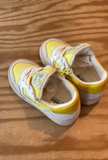 RONDINELLA RONDINELLA lederen sneakers BIANCO/YELLOW