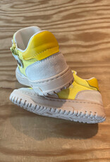 RONDINELLA RONDINELLA lederen sneakers BIANCO/YELLOW