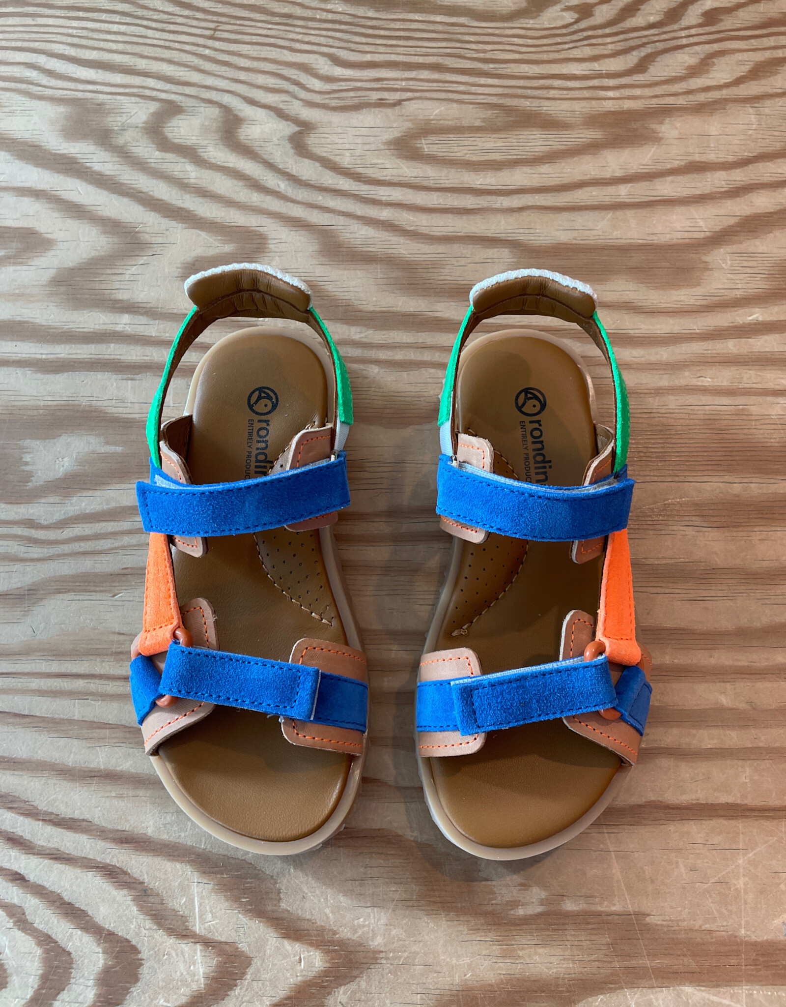 RONDINELLA RONDINELLA JONGENSSANDALEN LEDER MET VELCRO