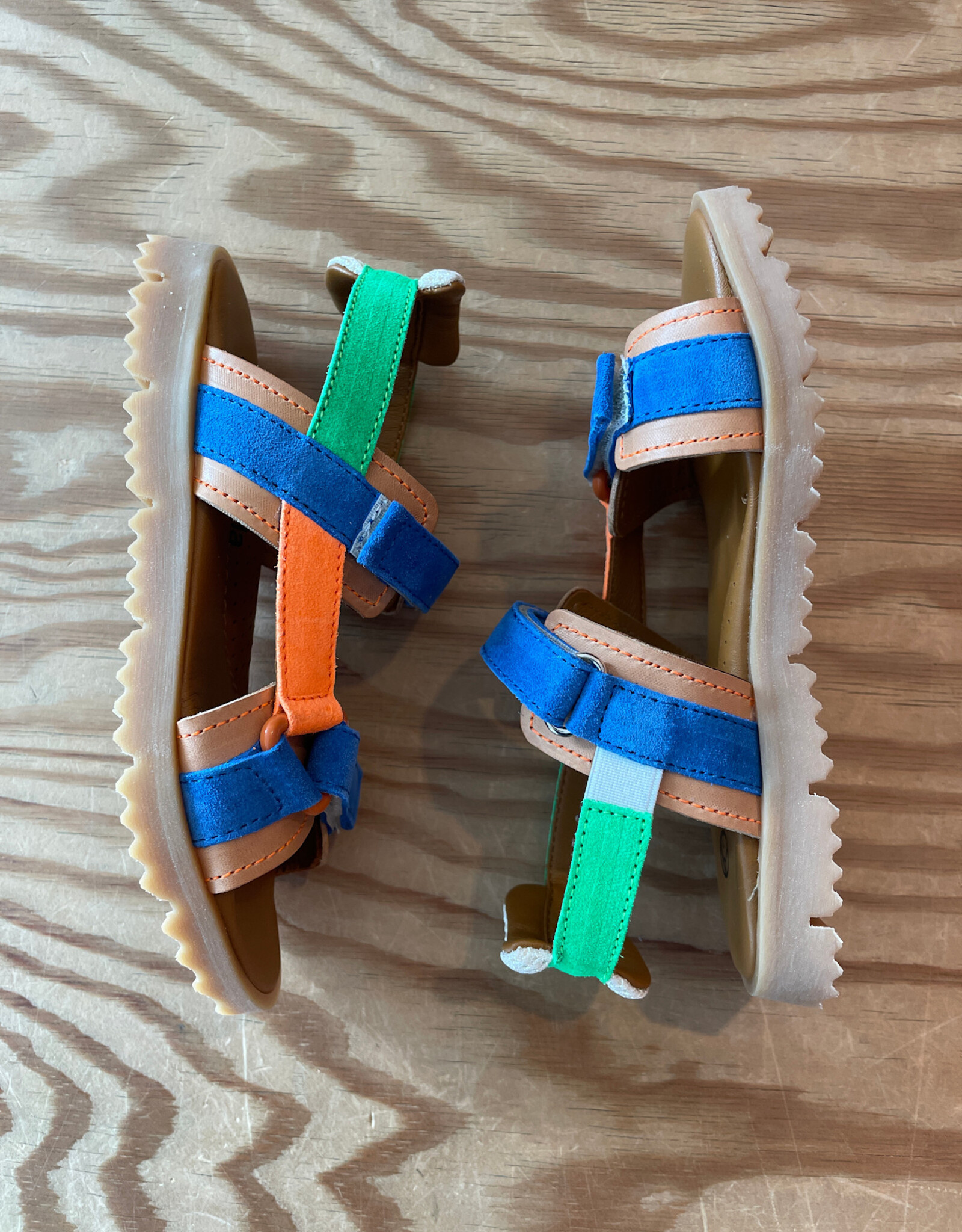 RONDINELLA RONDINELLA JONGENSSANDALEN LEDER MET VELCRO