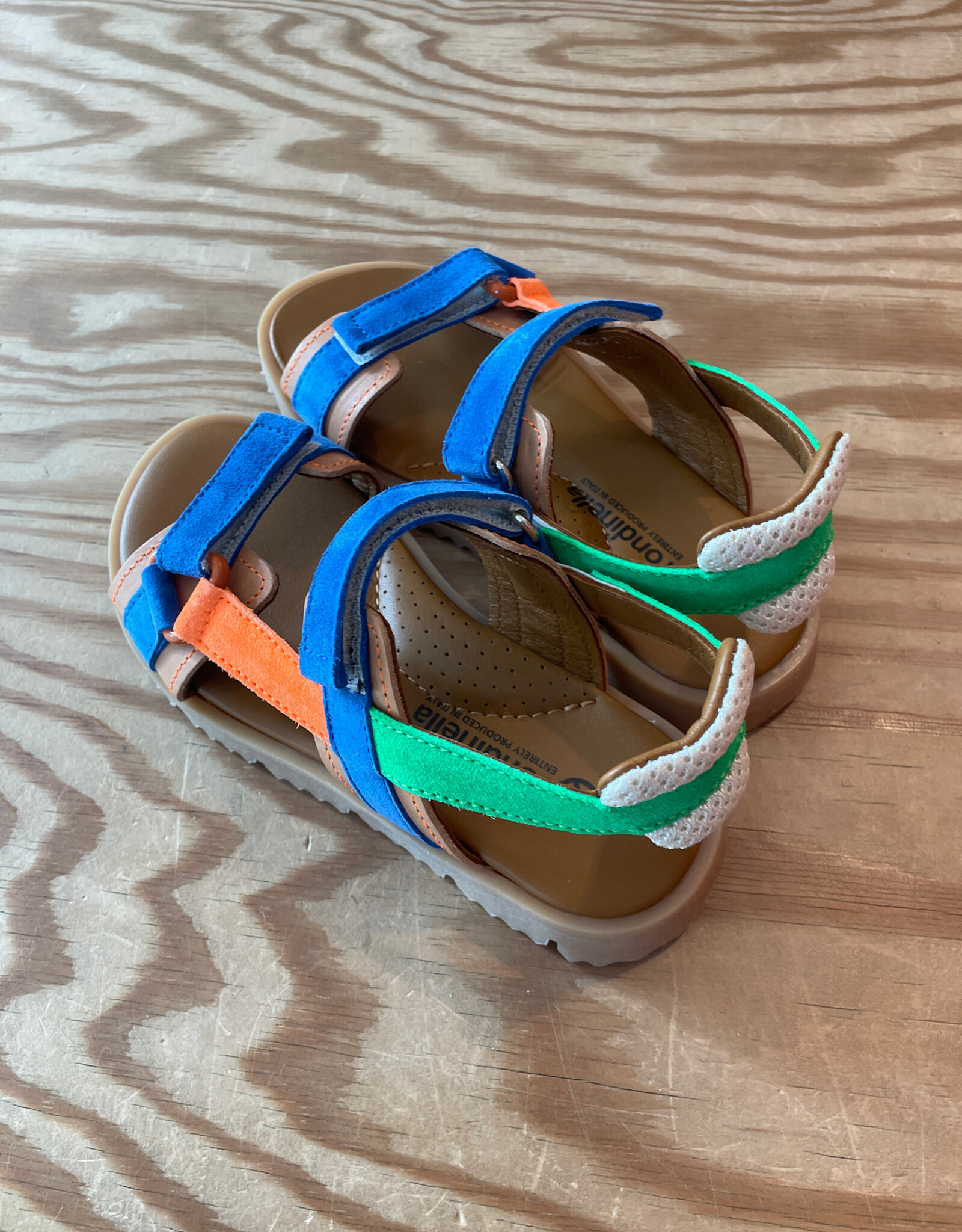 RONDINELLA RONDINELLA JONGENSSANDALEN LEDER MET VELCRO