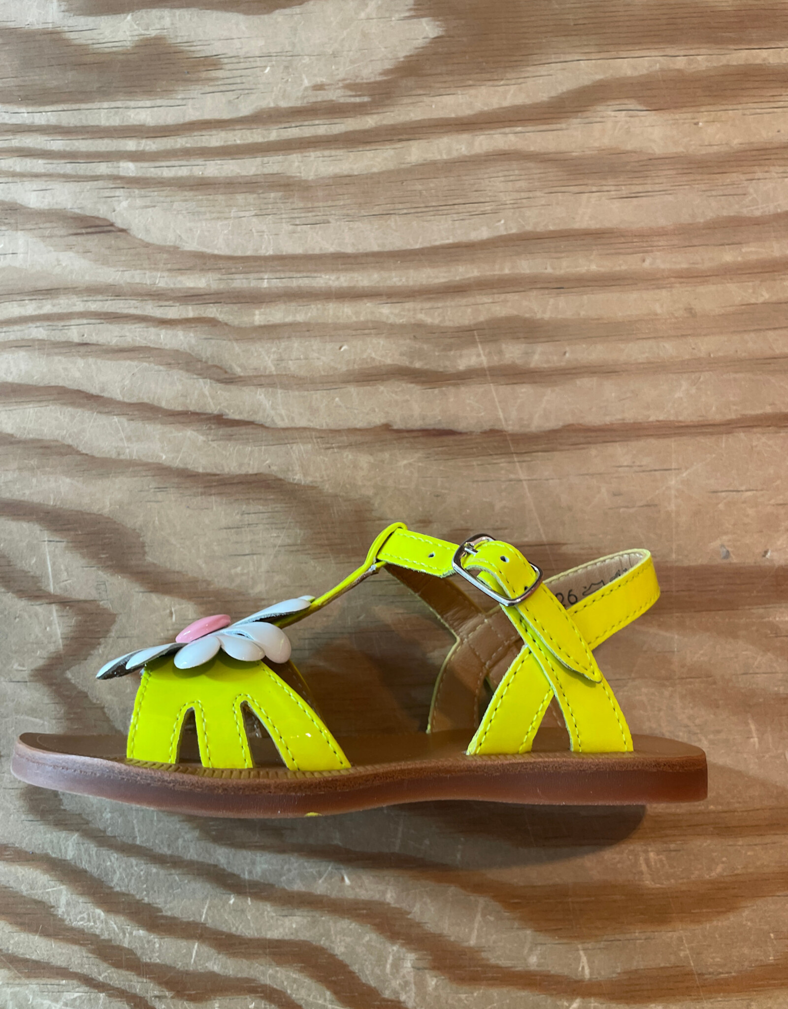 POM D'API POM D'API PLAGETTE BIG FLO LIME