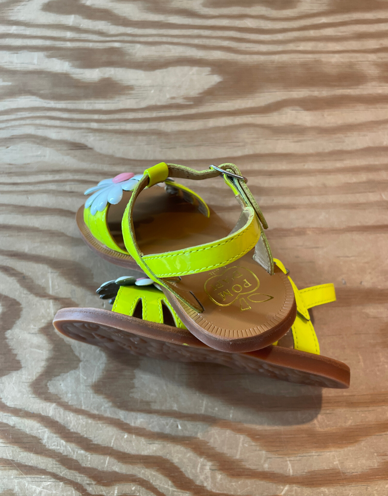 POM D'API POM D'API PLAGETTE BIG FLO LIME