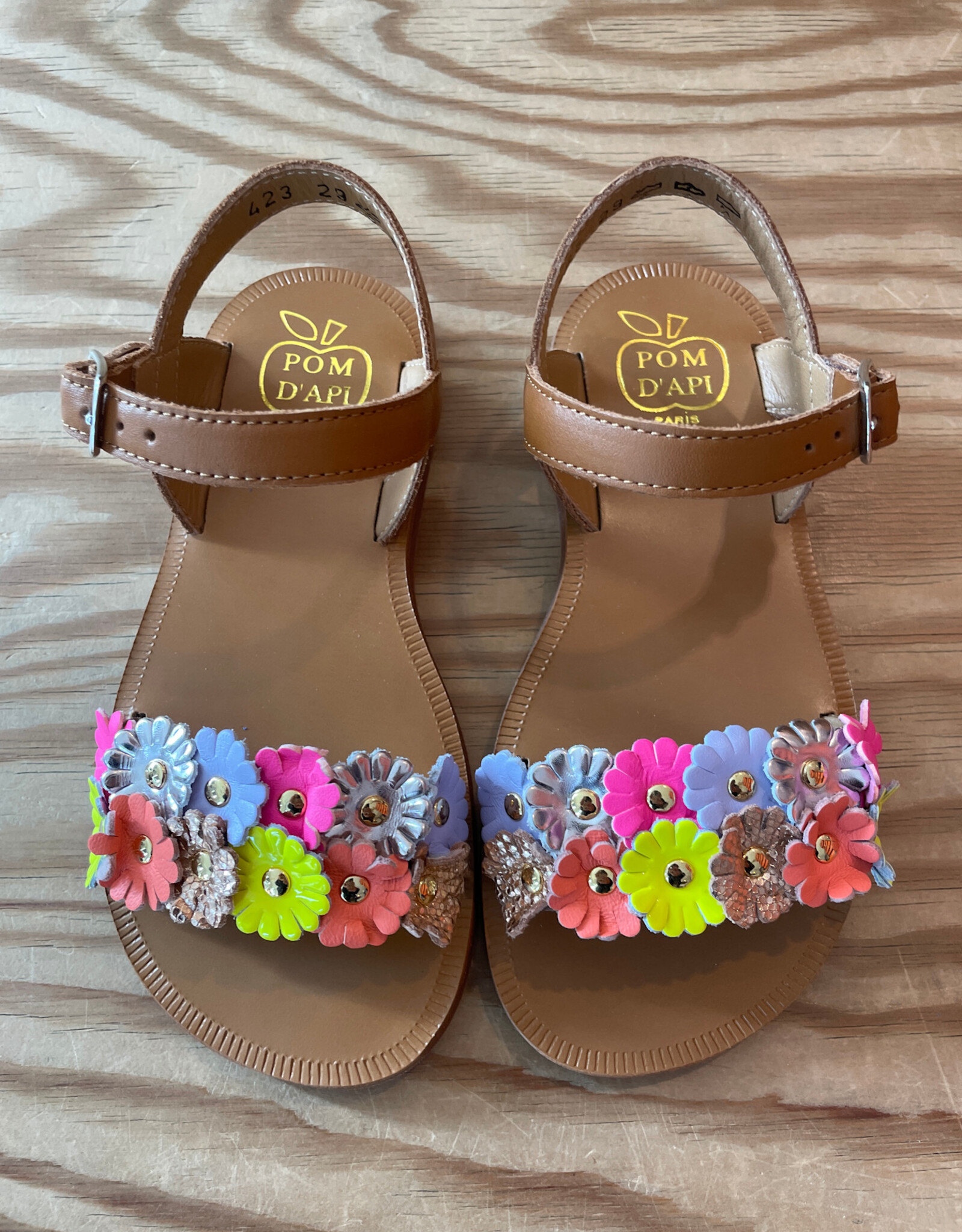 POM D'API POM D'PAI PLAGETTE MULTI FLO CUERO MULTI