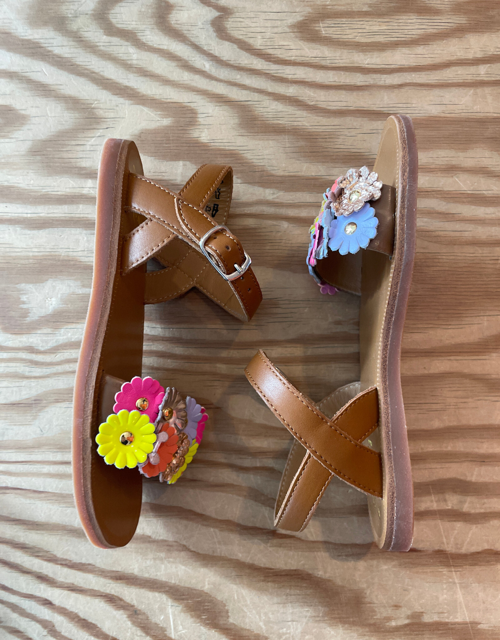 POM D'API POM D'API PLAGETTE MULTI FLO CUERO MULTI