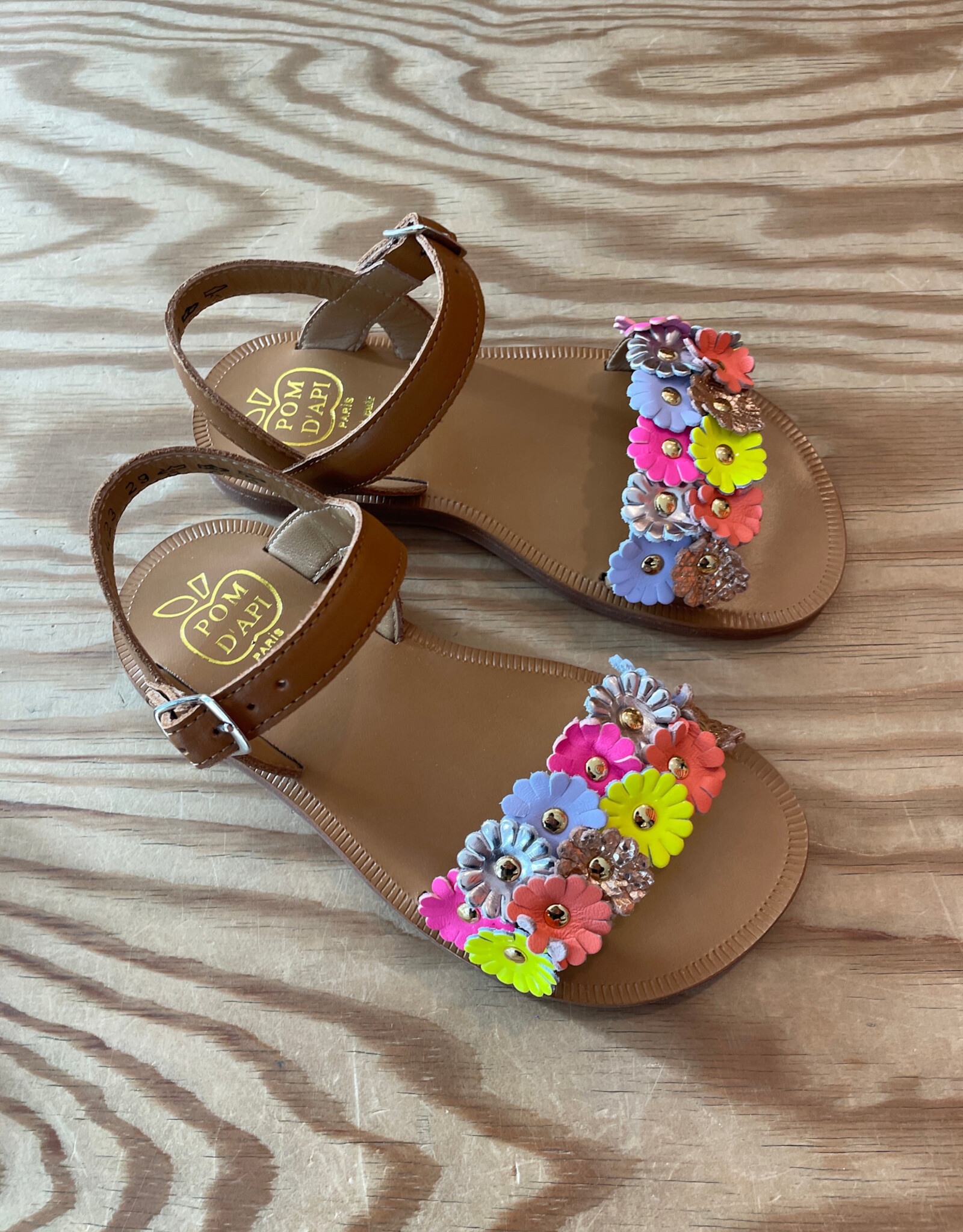 POM D'API POM D'PAI PLAGETTE MULTI FLO CUERO MULTI