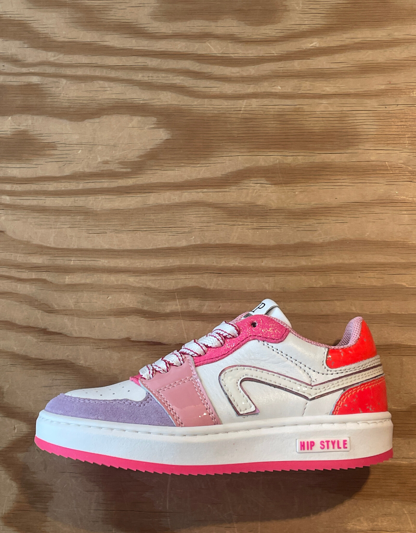 HIP/PINOCCHIO HIP H1015 LEDEREN SNEAKERSFUXIA