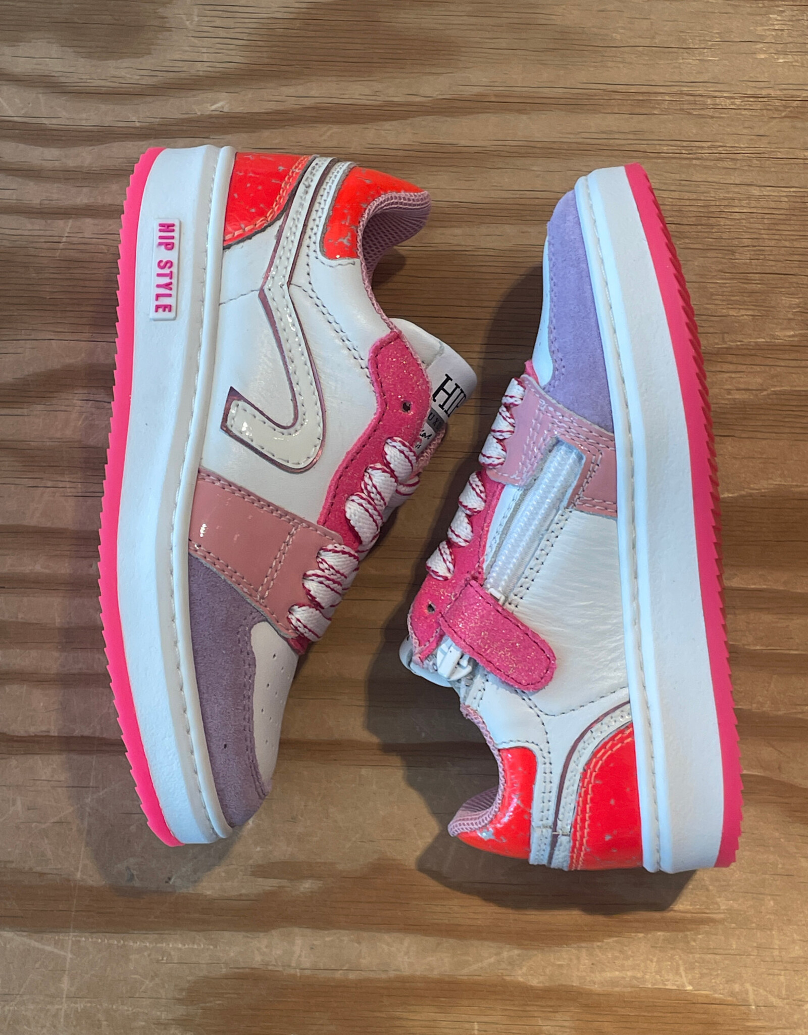 HIP/PINOCCHIO HIP H1015 LEDEREN SNEAKERSFUXIA