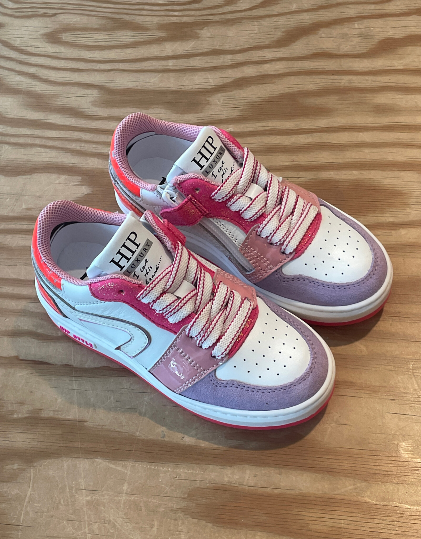 HIP/PINOCCHIO HIP H1015 LEDEREN SNEAKERSFUXIA
