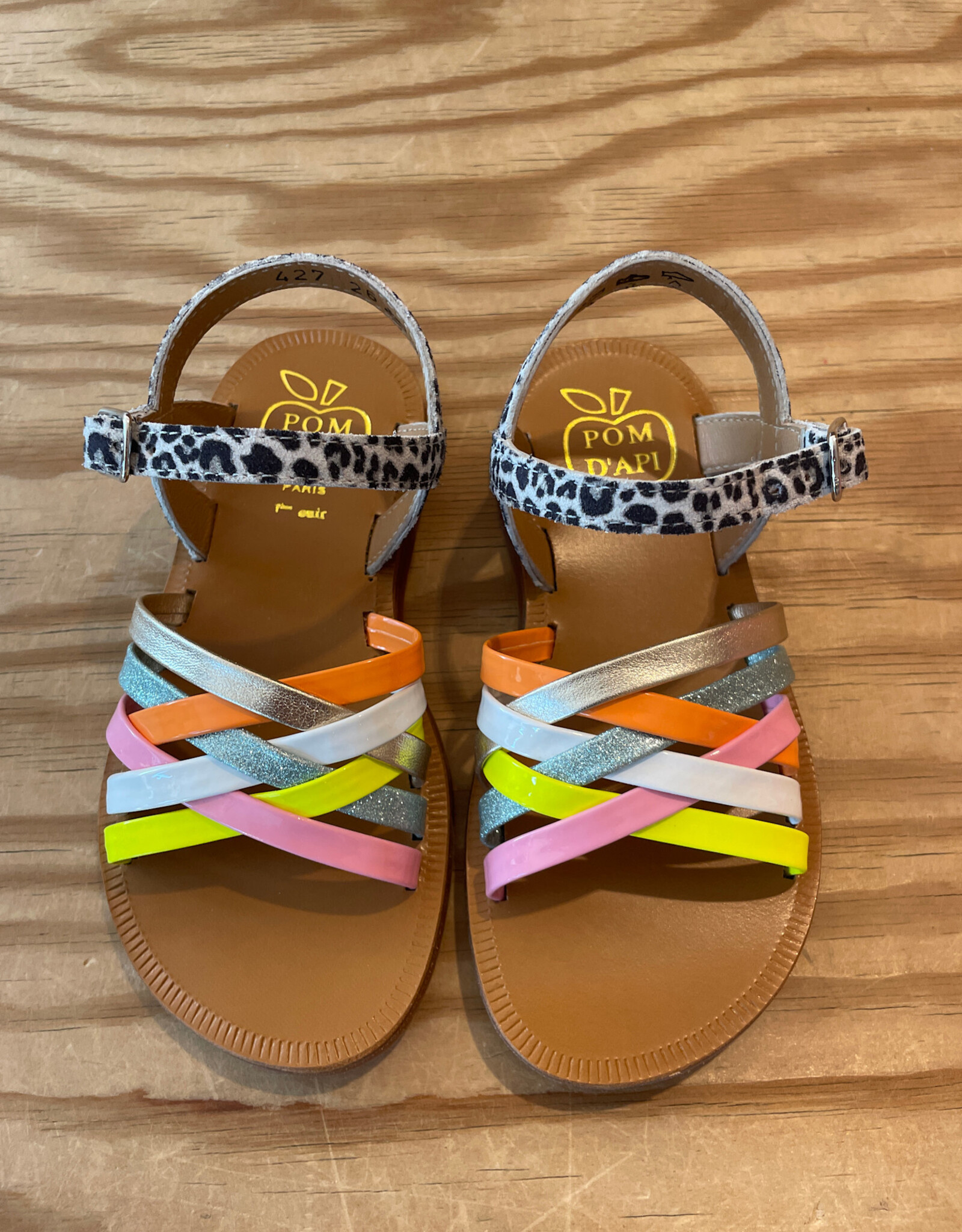 POM D'API POM D'API PLAGETTE SANDALEN GESP LUX BLANC MULTI FRESH