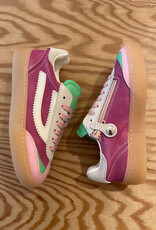RONDINELLA RONDINELLA lederen sneakers PINK/GREEN