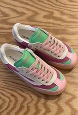 RONDINELLA RONDINELLA lederen sneakers PINK/GREEN