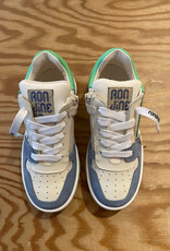 RONDINELLA RONDINELLA lederen sneaker LIGHTBLUE/GREEN