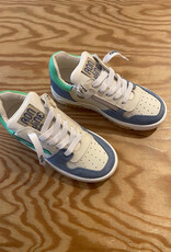 RONDINELLA RONDINELLA lederen sneaker LIGHTBLUE/GREEN