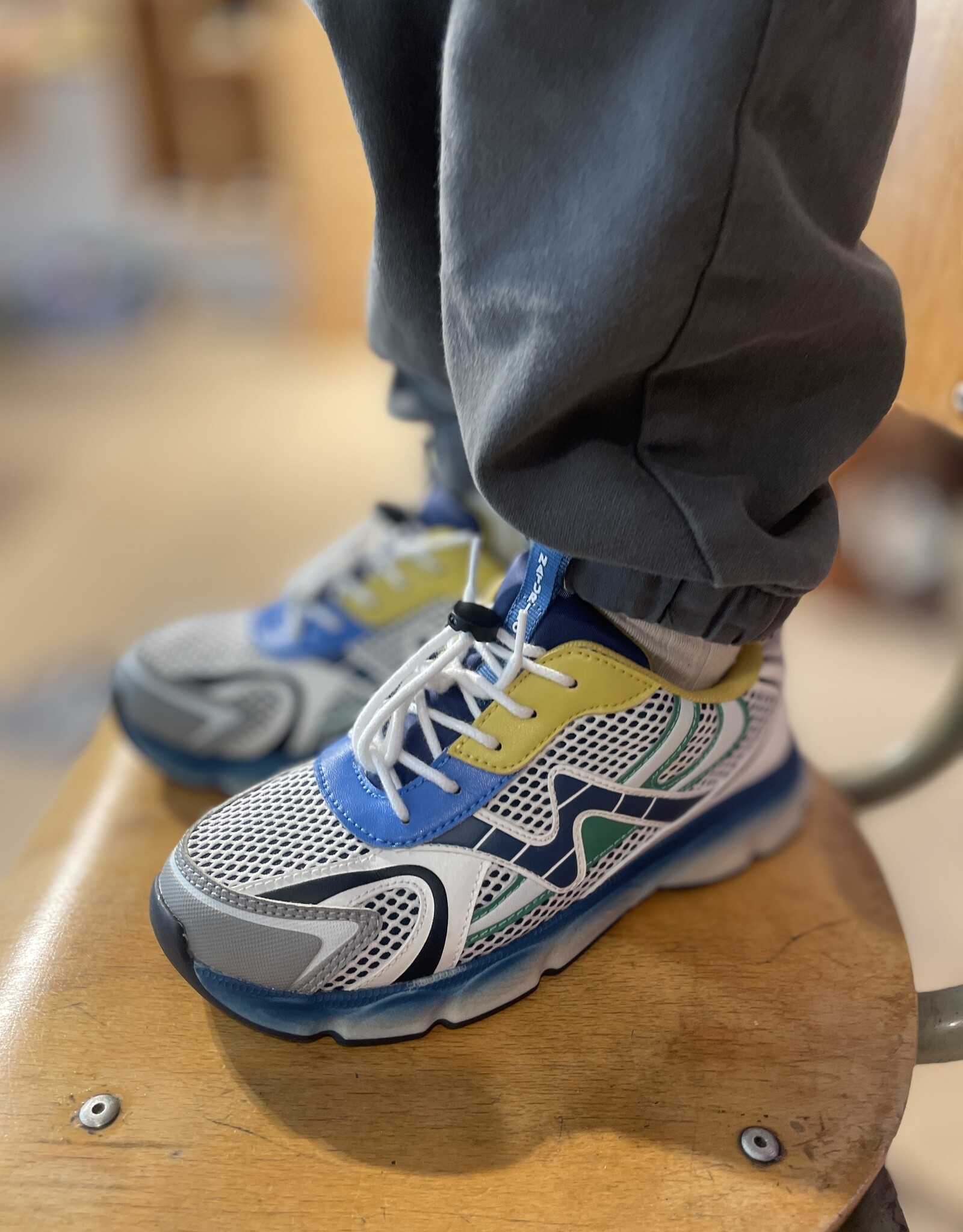 NATURINO NATURINO WAVE GREY-AZURE-YELLOW-WHITE