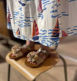 POM D'API POM D'API PLAGETTE POMPOM LAM ORO PALA CREMA