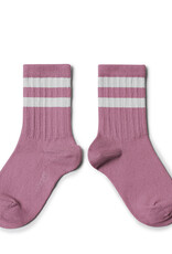COLLÉGIEN COLLEGIEN NICO CHAUSSETTES RAYURES SPORT ROSE BONBON