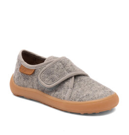 BISGAARD BISGAARD PAV GREY WOOL HOME SHOES