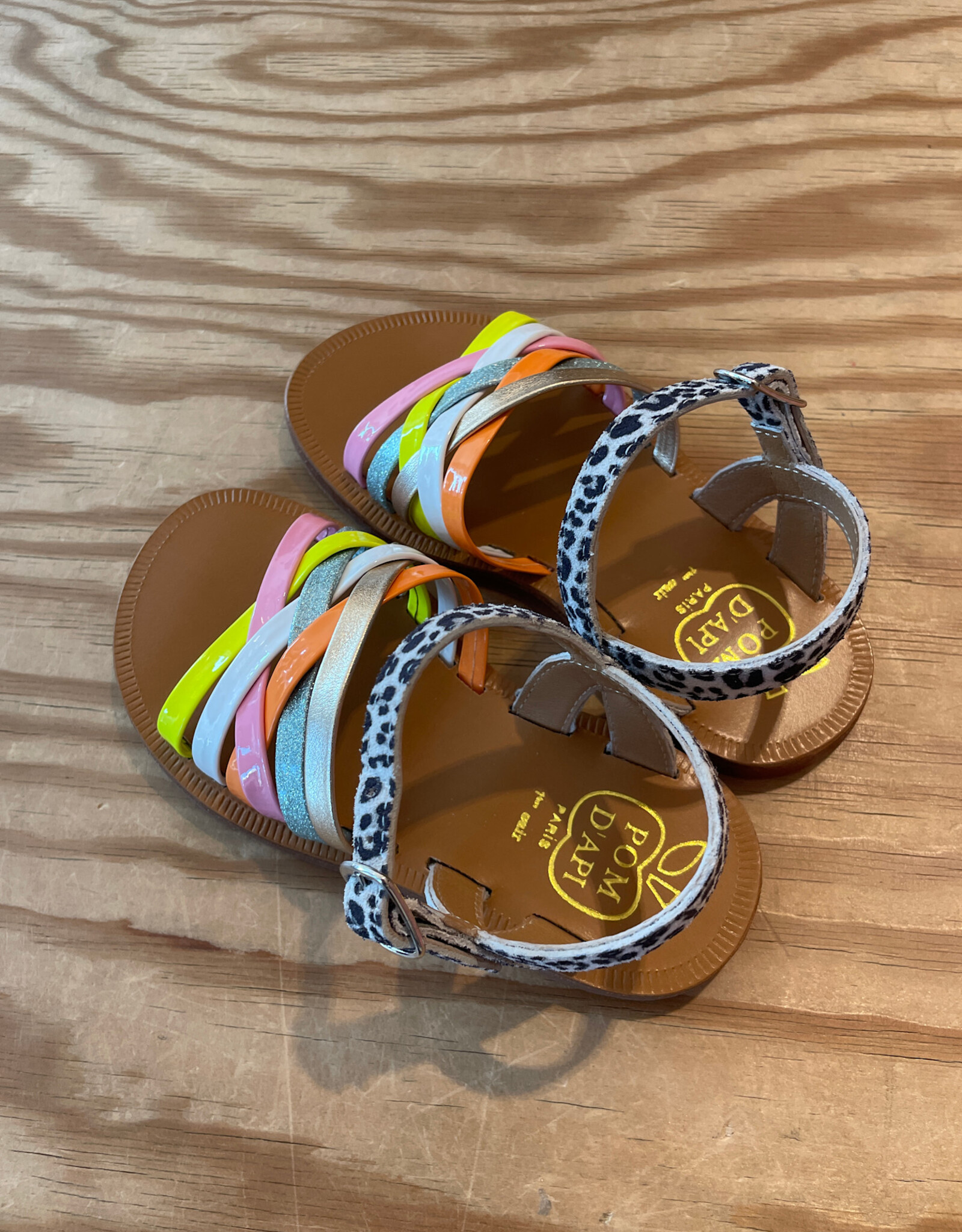 POM D'API POM D'API PLAGETTE SANDALEN GESP LUX 20 BLANC MULTI FRESH