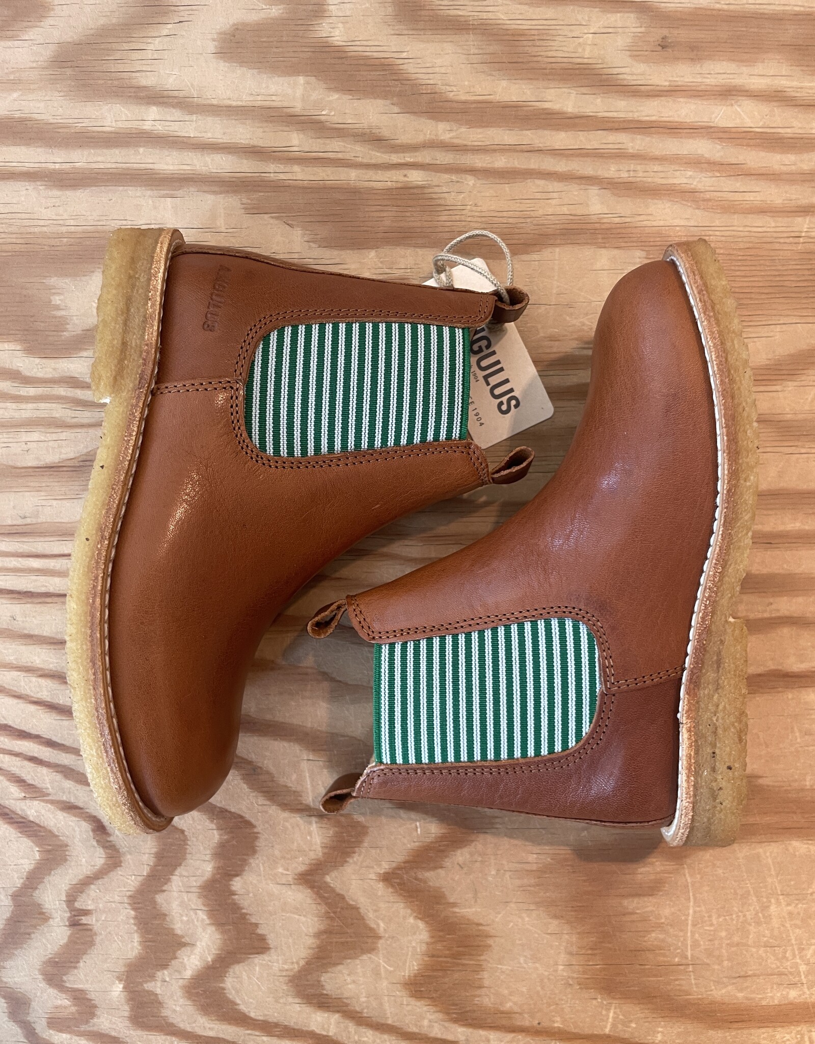 ANGULUS ANGULUS CHELSEA BOOT COGNAC/STRIPES