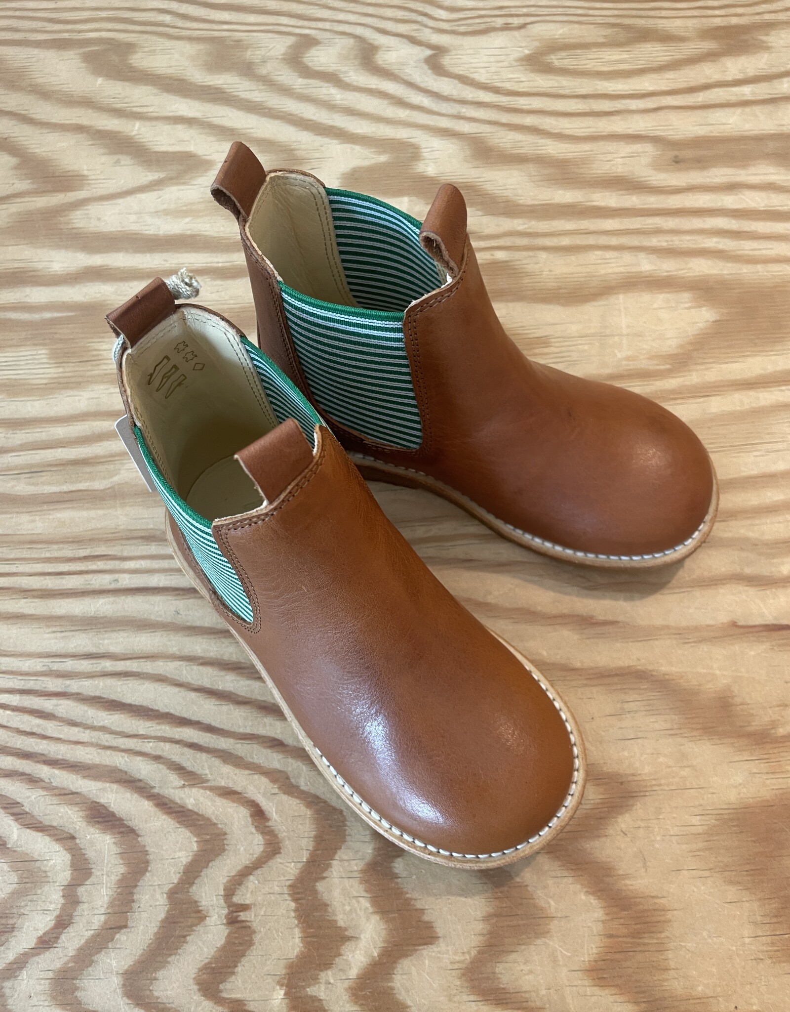ANGULUS ANGULUS CHELSEA BOOT COGNAC/STRIPES