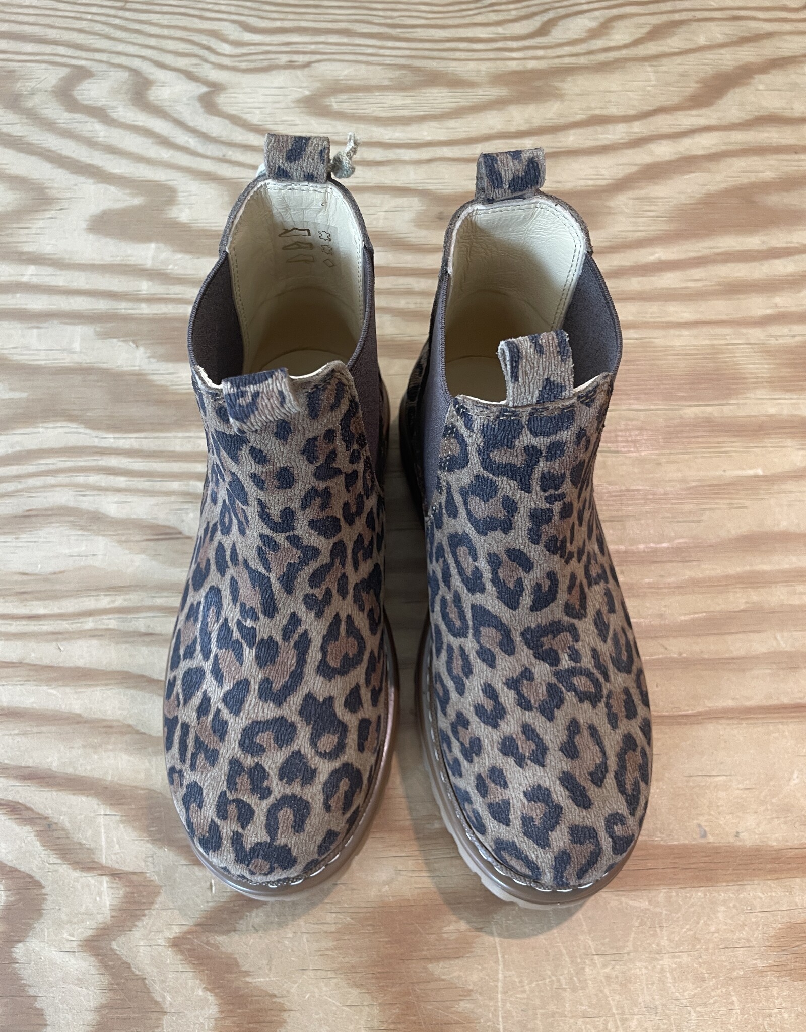 ANGULUS ANGULUS CHELSEA BOOT LEOPARD BROWN