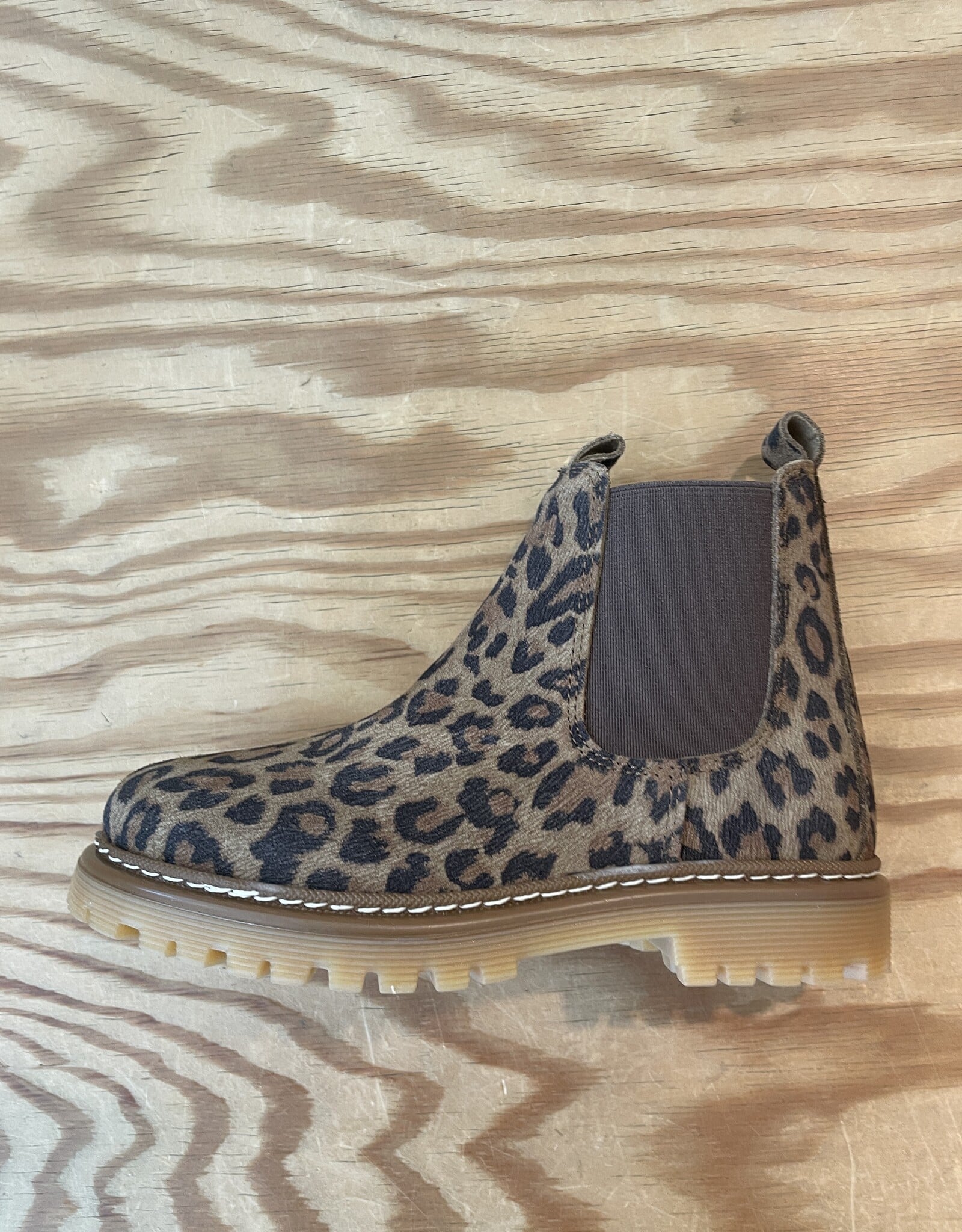 ANGULUS ANGULUS CHELSEA BOOT LEOPARD BROWN