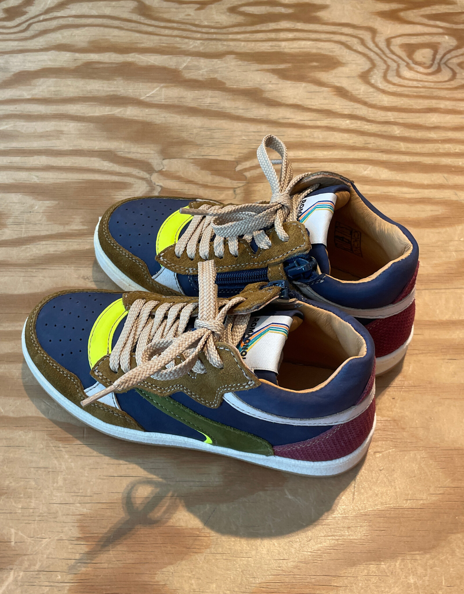 ROMAGNOLI ROMAGNOLI HIGHTOP SNEAKER BLU/BORDO