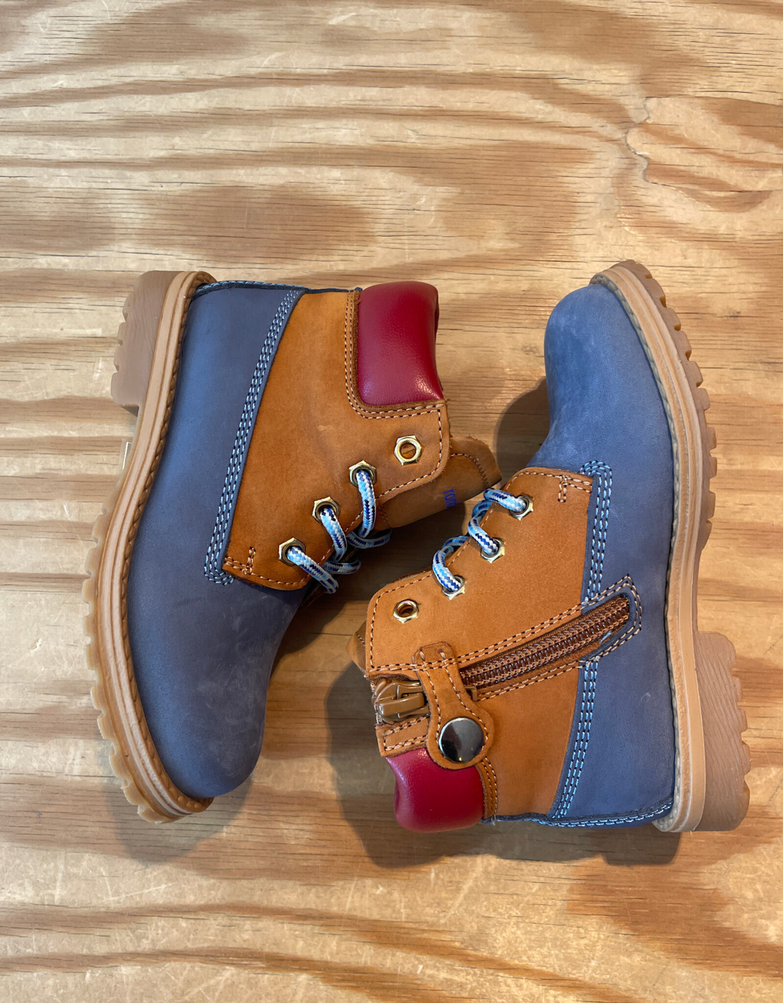 RONDINELLA RONDINELLA 4432-4 BOOTS BLU/ROSSO