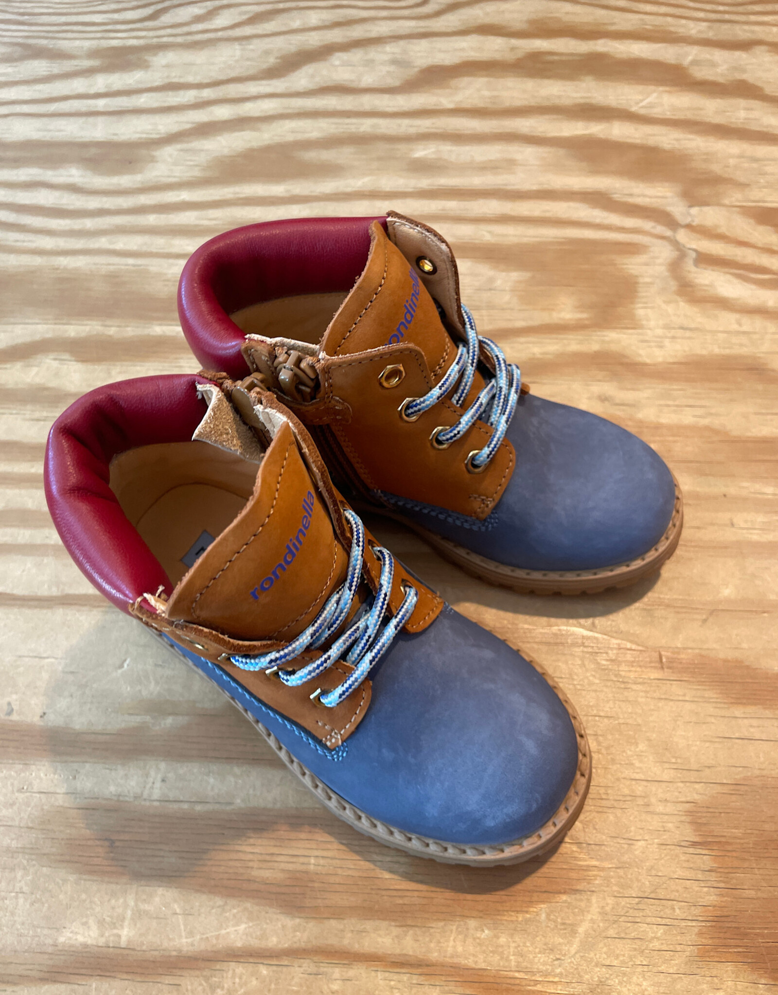 RONDINELLA RONDINELLA 4432-4 BOOTS BLU/ROSSO