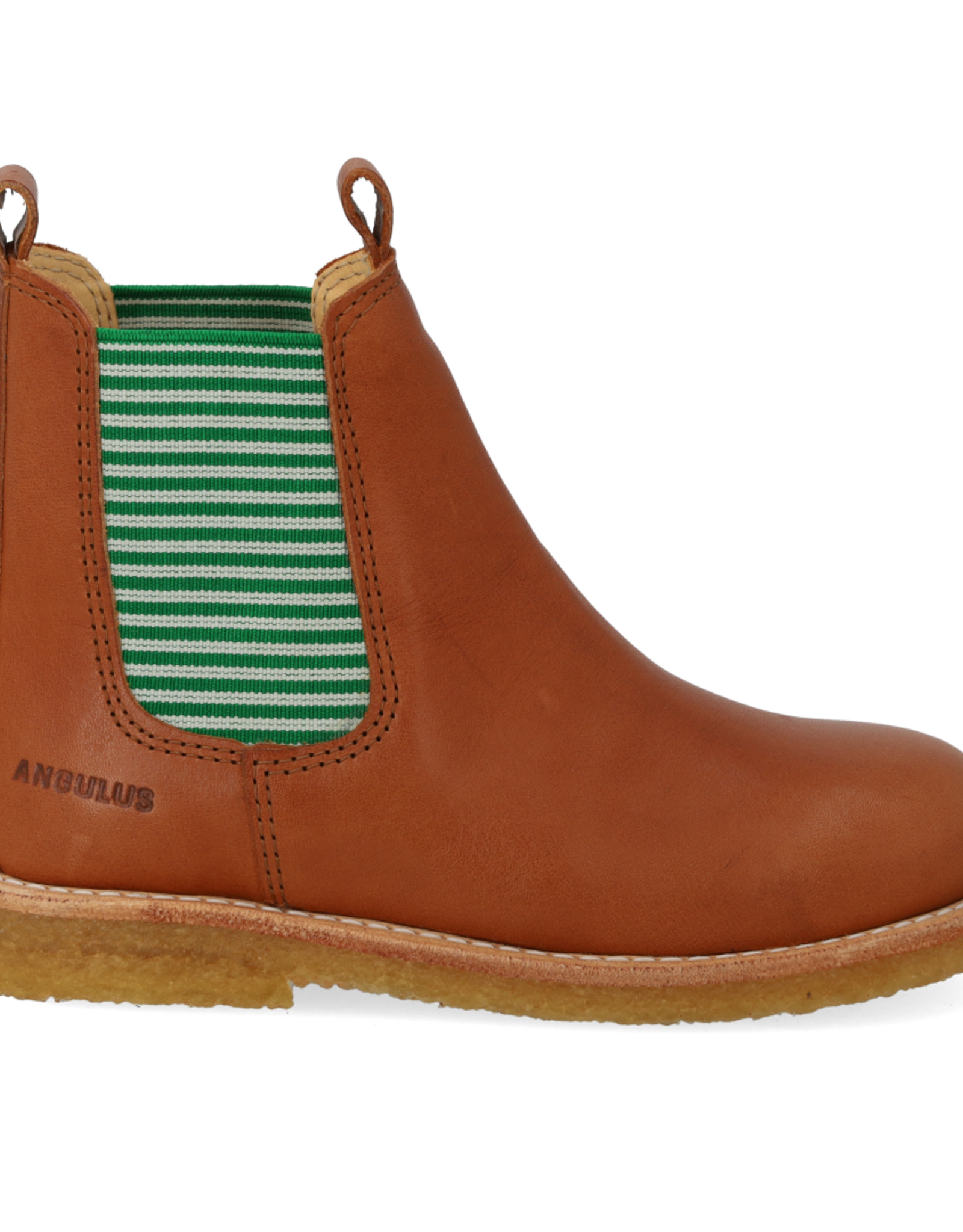 ANGULUS ANGULUS CHELSEA BOOT COGNAC/STRIPES