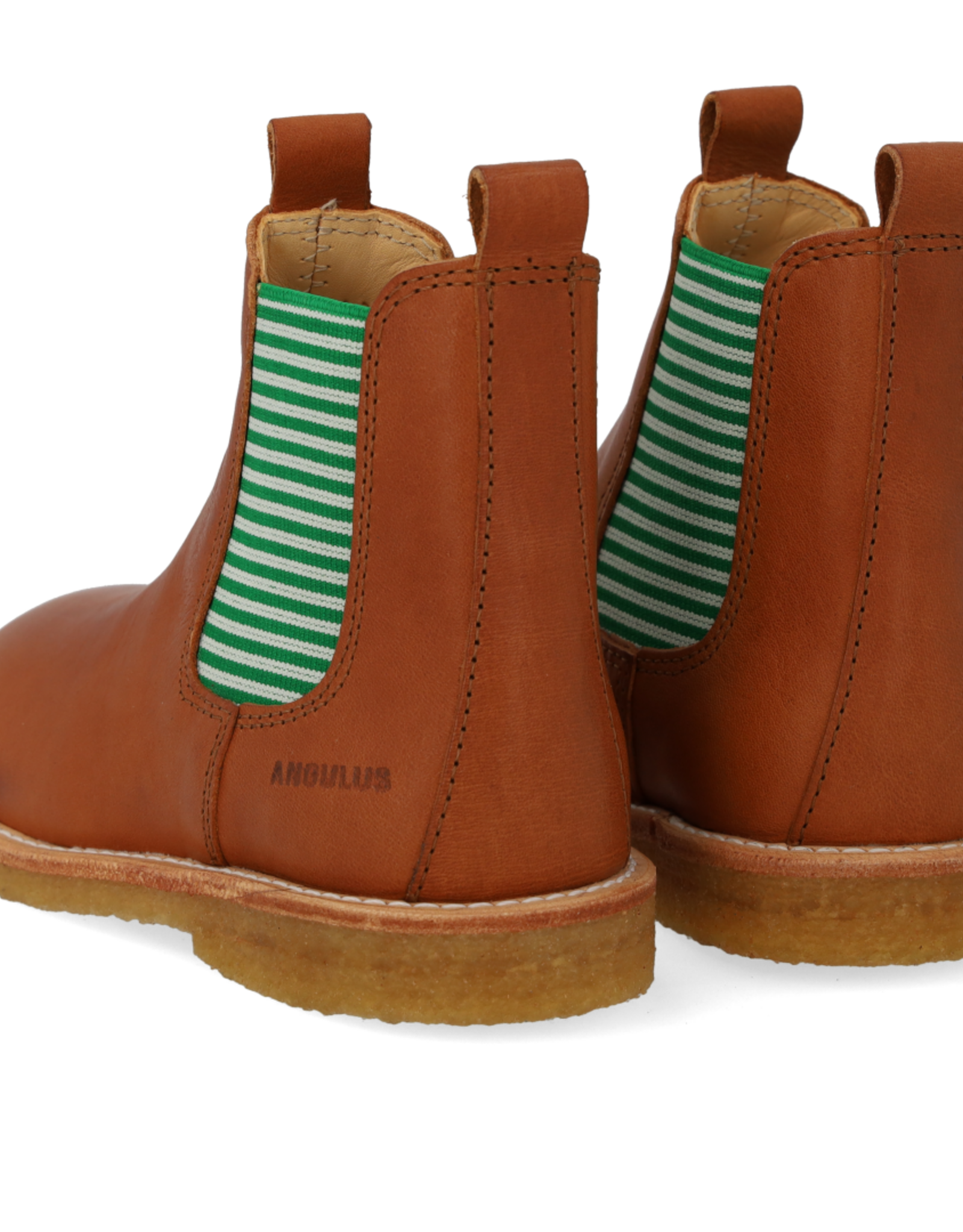 ANGULUS ANGULUS CHELSEA BOOT COGNAC/STRIPES