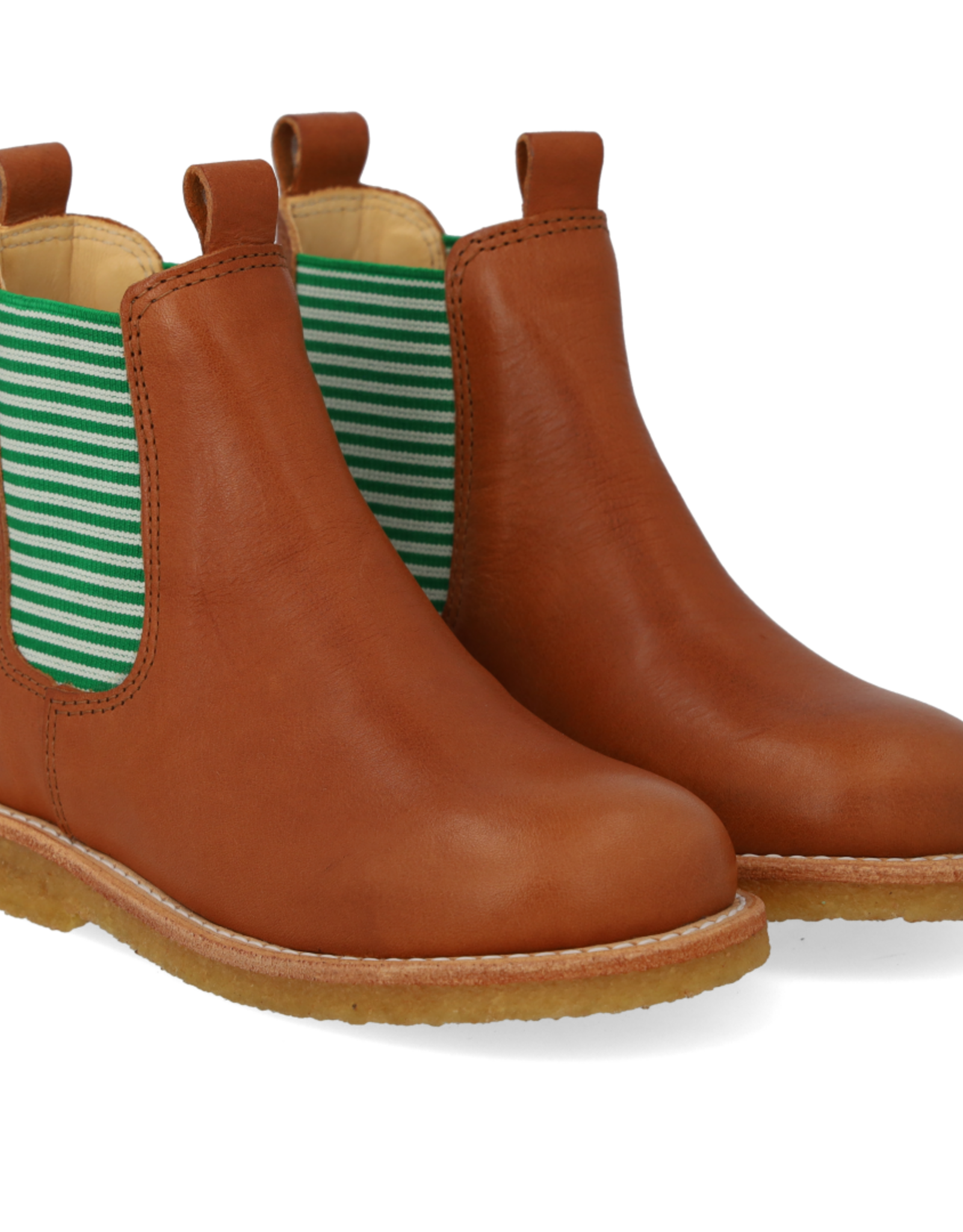 ANGULUS ANGULUS CHELSEA BOOT COGNAC/STRIPES