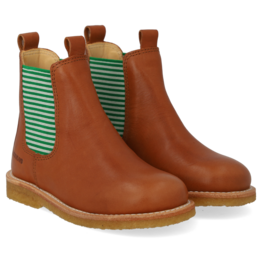 ANGULUS ANGULUS CHELSEA BOOT COGNAC/STRIPES