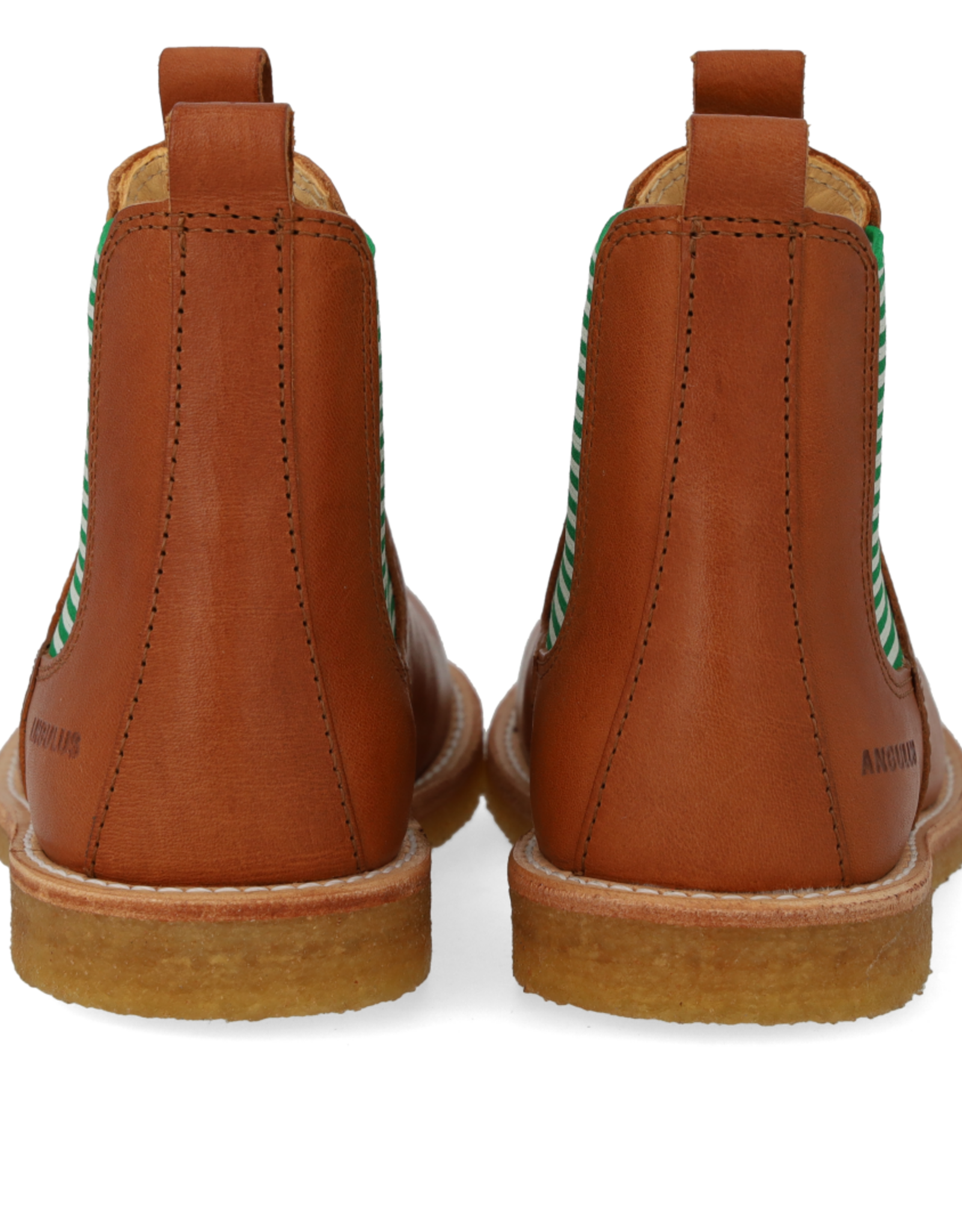 ANGULUS ANGULUS CHELSEA BOOT COGNAC/STRIPES