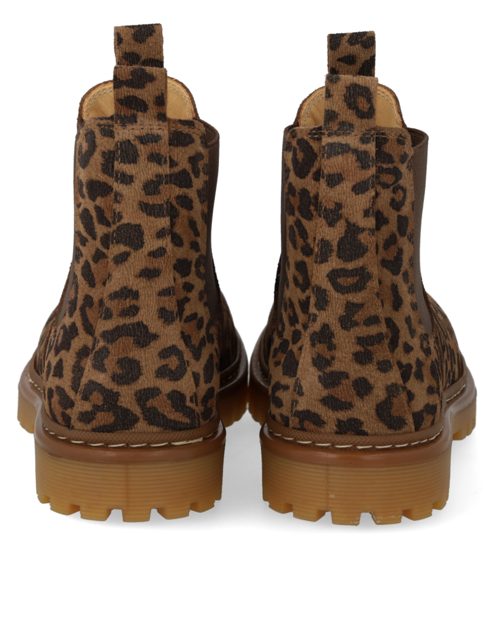 ANGULUS ANGULUS CHELSEA BOOT LEOPARD BROWN