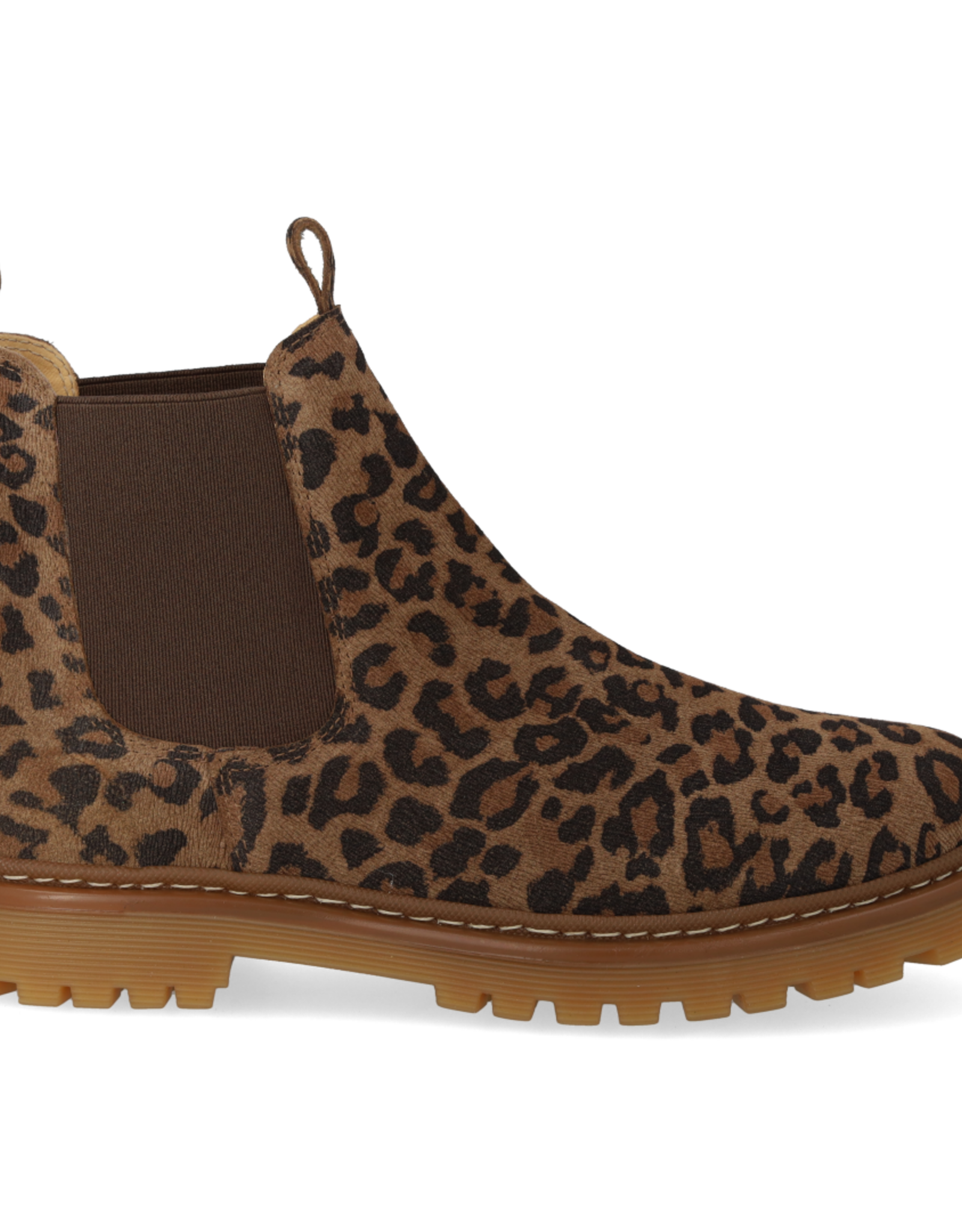 ANGULUS ANGULUS CHELSEA BOOT LEOPARD BROWN