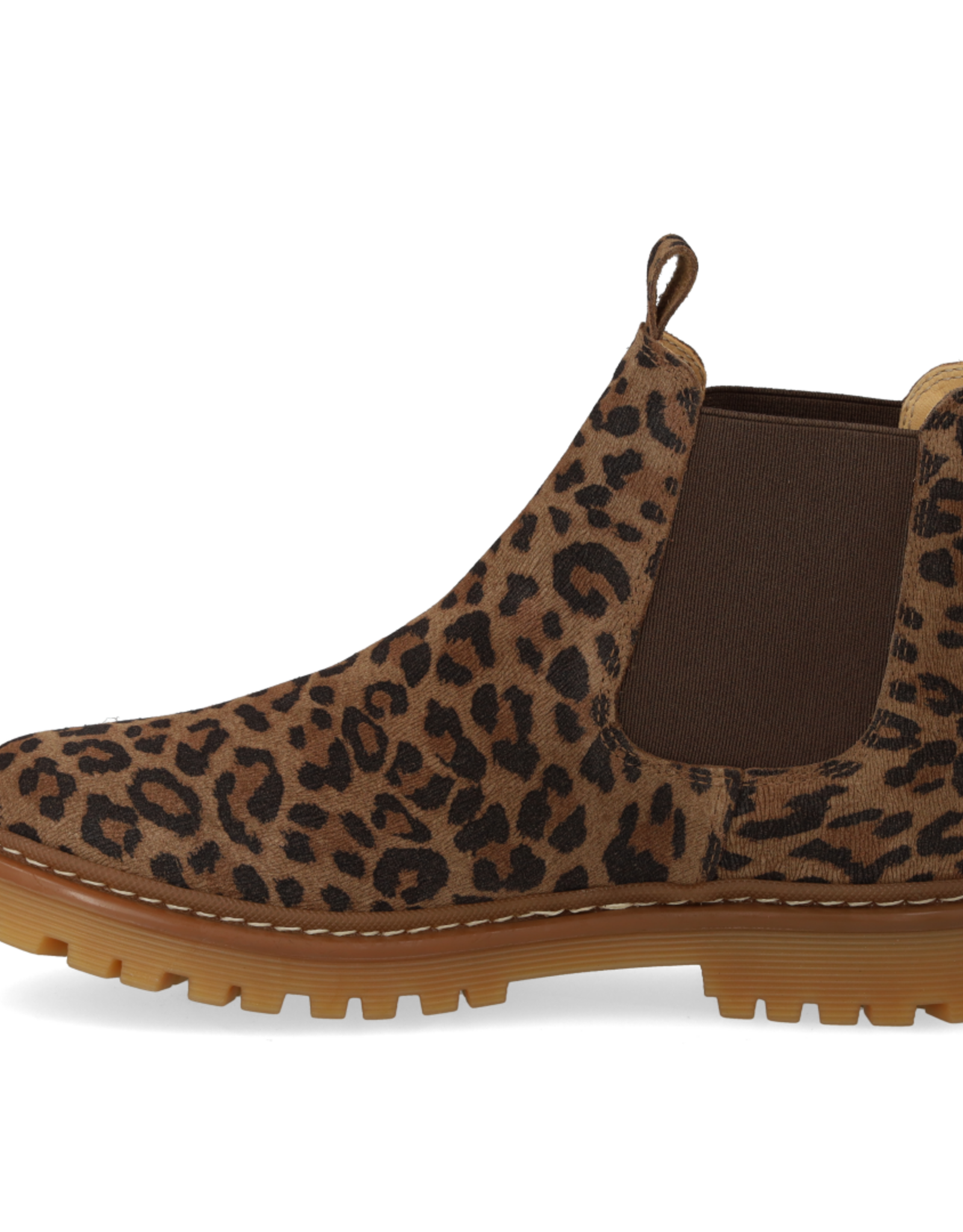 ANGULUS ANGULUS CHELSEA BOOT LEOPARD BROWN
