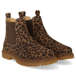 ANGULUS ANGULUS CHELSEA BOOT LEOPARD BROWN