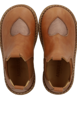 ANGULUS ANGULUS CHELSEA BOOT WITH HEART TAN