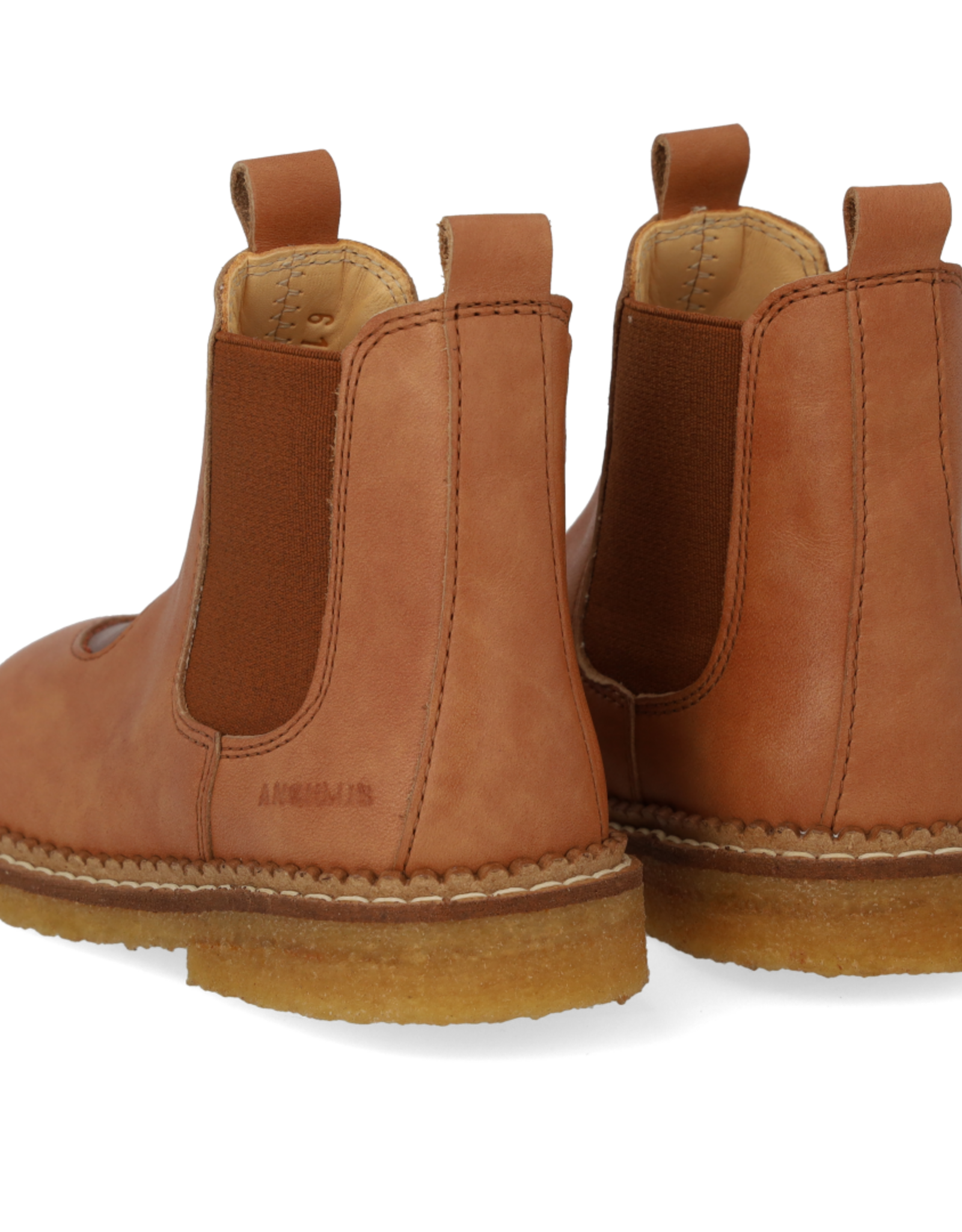 ANGULUS ANGULUS CHELSEA BOOT WITH HEART TAN