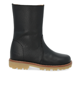 ANGULUS ANGULUS BOOT WITH ZIPPER BLACK LEATHER