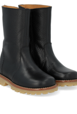ANGULUS ANGULUS BOOT WITH ZIPPER BLACK LEATHER