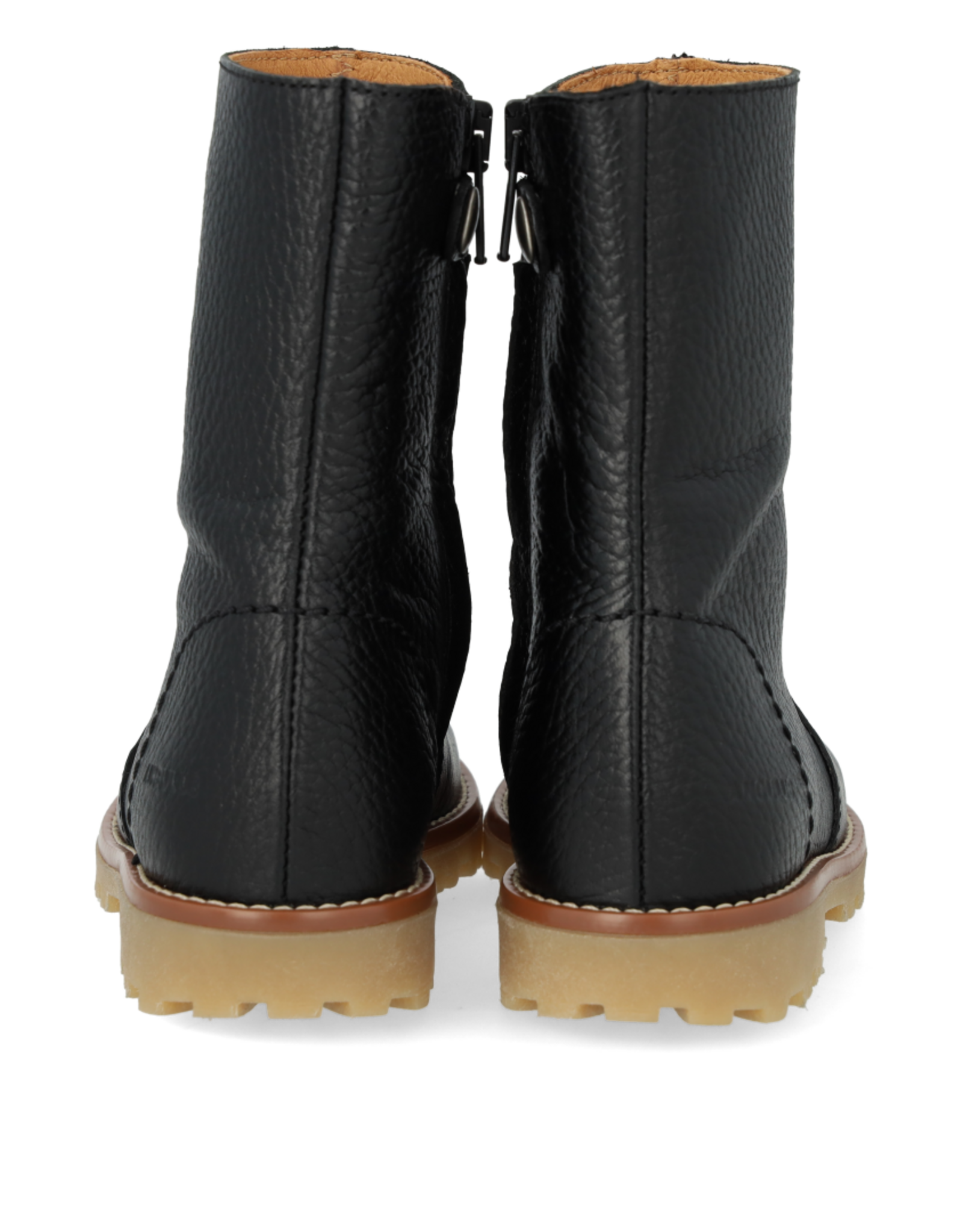 ANGULUS ANGULUS BOOT WITH ZIPPER BLACK LEATHER