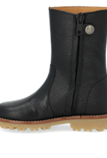 ANGULUS ANGULUS BOOT WITH ZIPPER BLACK LEATHER