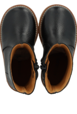 ANGULUS ANGULUS BOOT WITH ZIPPER BLACK LEATHER