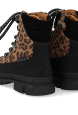 ANGULUS ANGULUS TEX LACE UP BOOT BLACK/LEOPARD