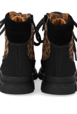 ANGULUS ANGULUS TEX LACE UP BOOT BLACK/LEOPARD