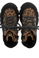ANGULUS ANGULUS TEX LACE UP BOOT BLACK/LEOPARD