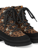 ANGULUS ANGULUS TEX LACE UP BOOT BLACK/LEOPARD
